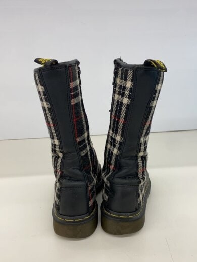 商品画像：レースアップブーツ/UK4/BLK/レザー/チェック/1B99 6