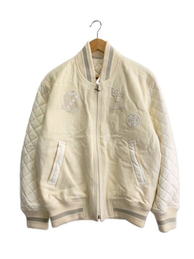 商品画像：スタジャン/48/ウール/WHT/0590-085-56814// 1