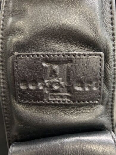 商品画像：BACK PACK BAG/パッチデザインレザーワンショルダーバッグ/レザー/BLK/無地 5