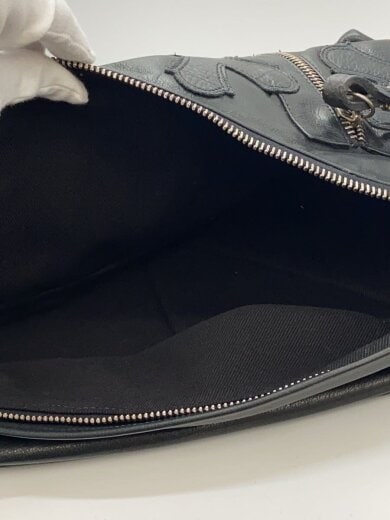商品画像：BACK PACK BAG/パッチデザインレザーワンショルダーバッグ/レザー/BLK/無地 6