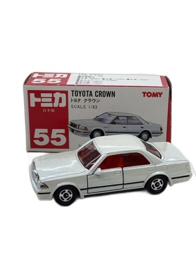商品画像：トミカ/日本製/1987年№55/TOYOTA CROWN(トヨタクラウン)SCALE 1/63 /白/ 1
