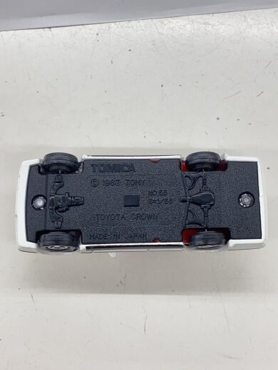 商品画像：トミカ/日本製/1987年№55/TOYOTA CROWN(トヨタクラウン)SCALE 1/63 /白/ 7