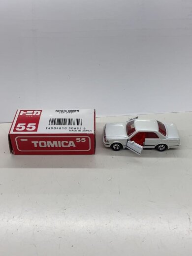 商品画像：トミカ/日本製/1987年№55/TOYOTA CROWN(トヨタクラウン)SCALE 1/63 /白/ 8