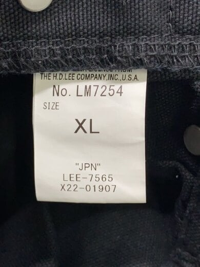 商品画像：オーバーオール/XL/コットン/BLK/無地/LM7254// 5