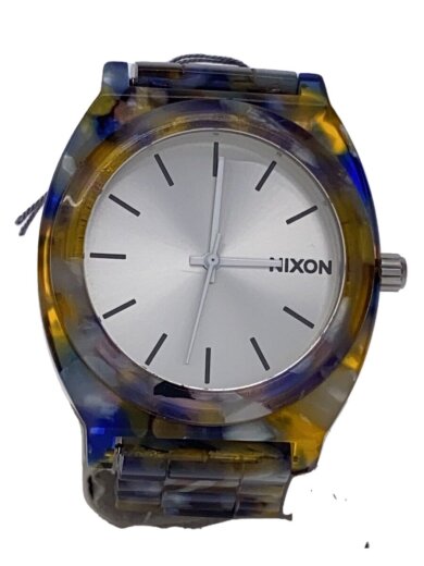 画像：NIXONTIME TELLER ACETATE/腕時計/アナログ/BLK/マルチカラー/プラスチック1