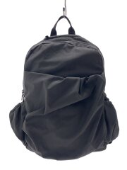 撥水ギャザーボディーバックパック/リュック/ポリエステル/BLK/13wgb231301