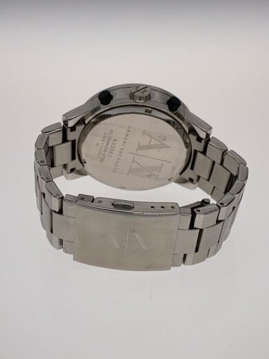 商品画像：クォーツ腕時計/アナログ/ステンレス/BLK/SLV/SS/AX2063 5