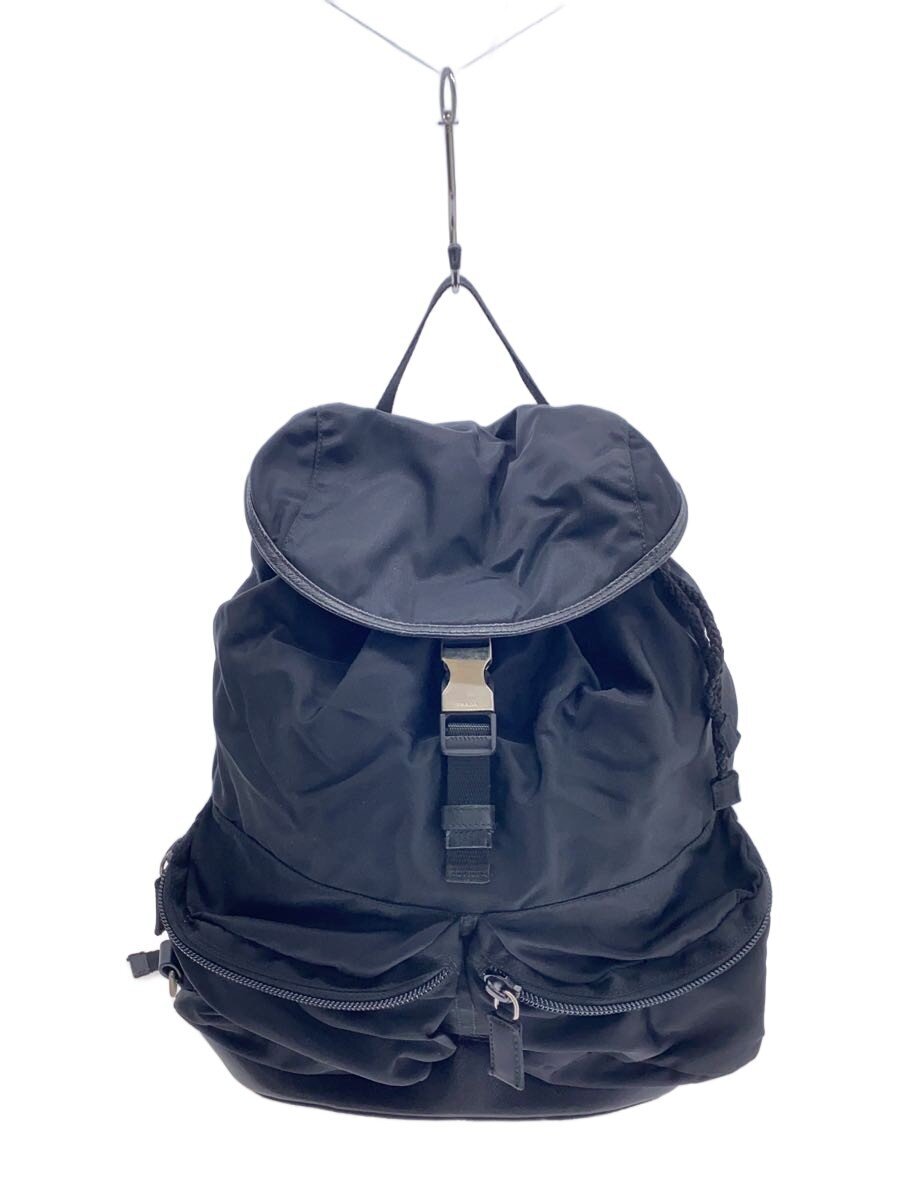 PRADA / リュック/ナイロン/BLK/V164