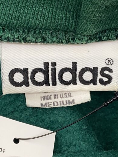 画像：adidas80s/USA製/パーカー/M/コットン/GRN3