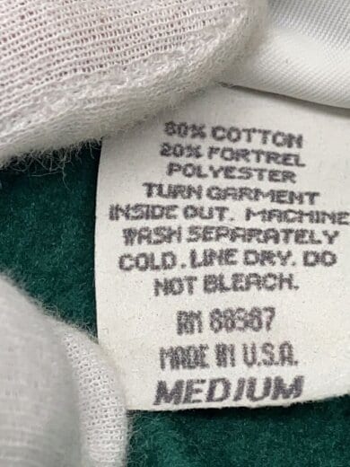 画像：adidas80s/USA製/パーカー/M/コットン/GRN4