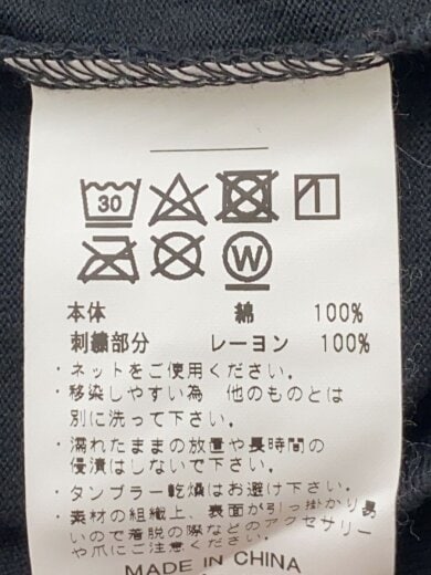 商品画像：Tシャツ/M/コットン/BLK// 4