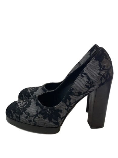 商品画像：パンプス/UK8/BLK/レース 1