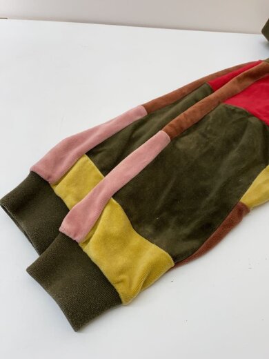 商品画像：20AW/PATCHWORK VELOUR L/S POLO/ニット・セーター(厚手)/M/ベロア/マルチカラー 6