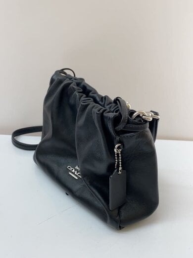 商品画像：フェイドローストリング/ショルダーバッグ/--/BLK/無地 2