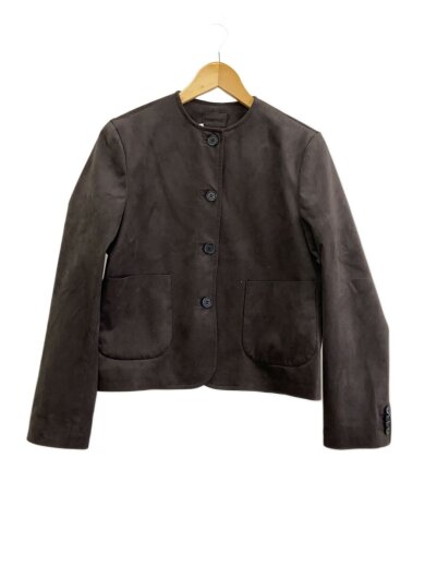 商品画像：パッチポケットコンパクトスエードジャケット/ジャケット/0/ポリエステル/BRW/09WFJ254049 1