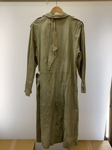 商品画像：レザートレンチコート/38/レザー/CRM 2