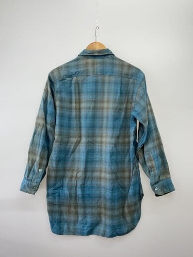 商品画像：50s/長袖シャツ/16/ウール/BLU/オンブレCK 2