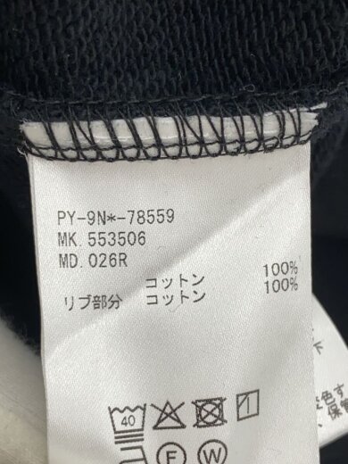商品画像：スウェット/M/コットン/BLK/PY-9N*-78559 4