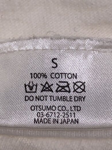 商品画像：Tシャツ/S/コットン/ホワイト// 4