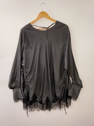 商品画像：Lace Combo Drape Shirt/長袖シャツ/FREE/GRY/無地/21261315801// 2
