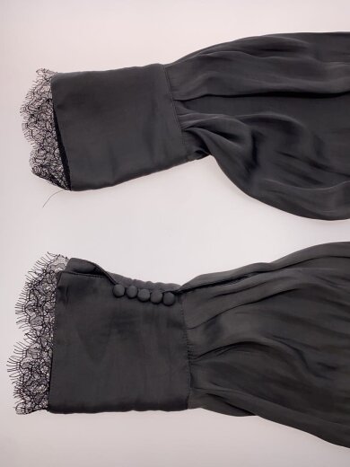 商品画像：Lace Combo Drape Shirt/長袖シャツ/FREE/GRY/無地/21261315801// 5