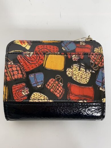 商品画像：2つ折り財布/PVC/BLK/レディース 2