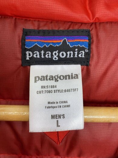 画像：patagoniaダウンジャケット/L/ポリエステル/RED//3