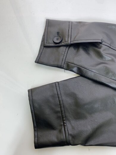 商品画像：ウォッシャブルフェイクレザージャケット/--/フェイクレザー/BLK/24-011-400-9161-3-0 5