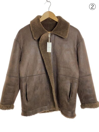 商品画像：22AW/ボア×フェイクムートンリバーシブルフジャケット/M/ポリエステル/BRW/1625-699-488 6