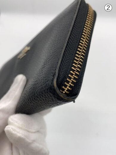 商品画像：長財布/レザー/BLK/無地/レディース/F16612 8