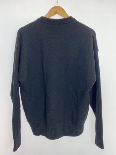 商品画像：ニット・セーター(厚手)/S/ウール/BLK/無地/00411 2