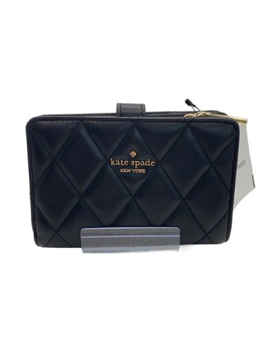 画像：kate spade new york2つ折り財布/レザー/BLK/レディース1
