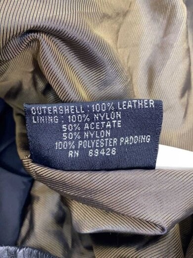 商品画像：レザージャケット・ブルゾン/XL/レザー/BLK 4