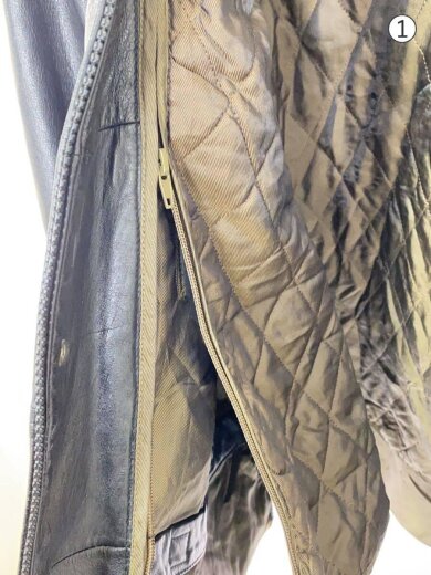 商品画像：レザージャケット・ブルゾン/XL/レザー/BLK 6