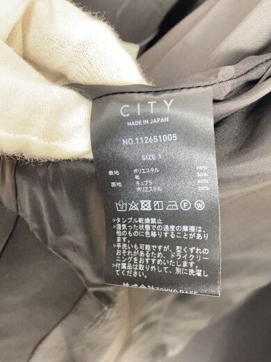 商品画像：トレンチコート/1/ポリエステル/BLK 4