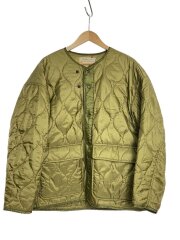 キルティングジャケット/M/ナイロン/GRN