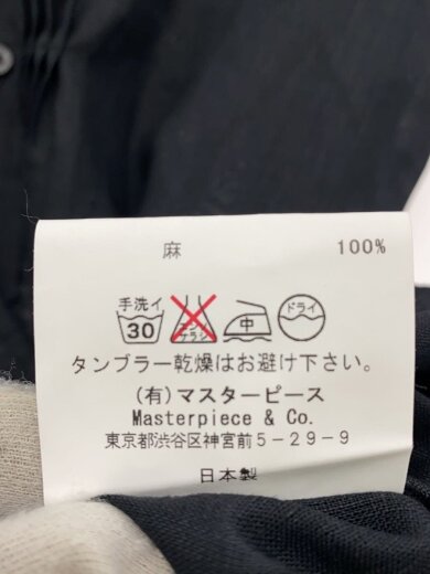 商品画像：長袖ワンピース/38/リネン/BLK/無地/1210-31063-2// 4