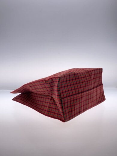 商品画像：トートバッグ/コットン/RED/チェック/260050// 5