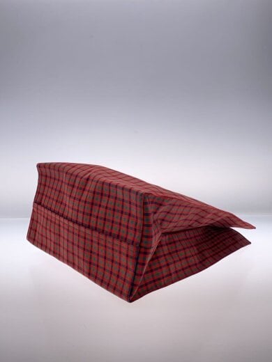 商品画像：トートバッグ/コットン/RED/チェック/260050// 6