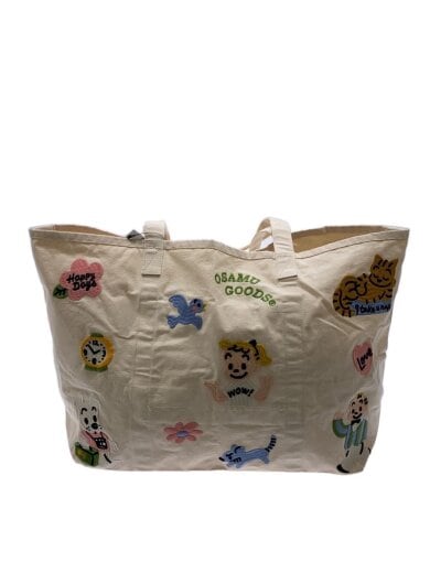 商品画像：OSAMU GOODS/トートバッグ/キャンバス/BEG/総柄// 1