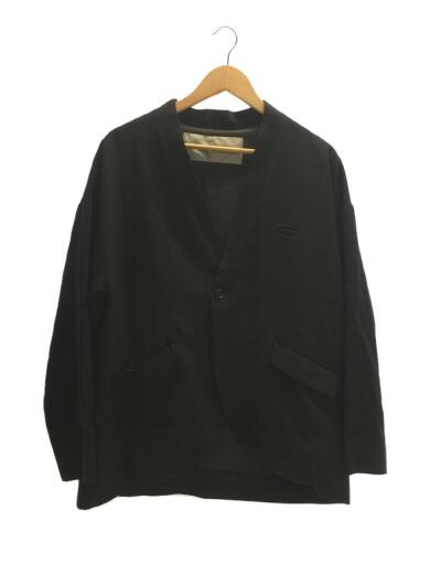 画像：Dulcamaraよそゆき/ノーカラージャケット/1/ウール/BLK1