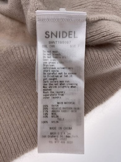 商品画像：セーター(厚手)/FREE/--/BEG/無地/SWNT195087 4