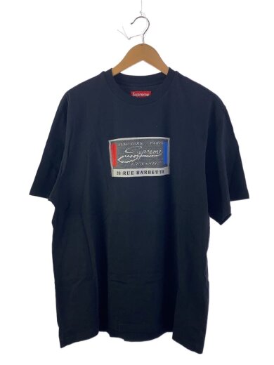 商品画像：Tシャツ/L/コットン/BLK/IntarsiaLabel 1