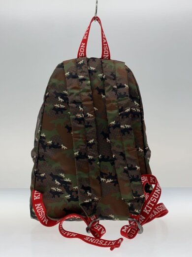 画像：MAISON KITSUNE × EASTPAKリュック/--/GRN/カモフラ3