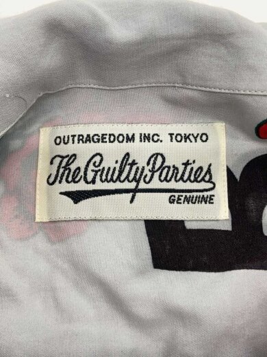 商品画像：半袖シャツ/M/レーヨン/GRY/総柄// 3