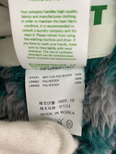 商品画像：THE IDENTITY PROJECT/フリースジャケット/1/ポリエステル/GRN/総柄 4