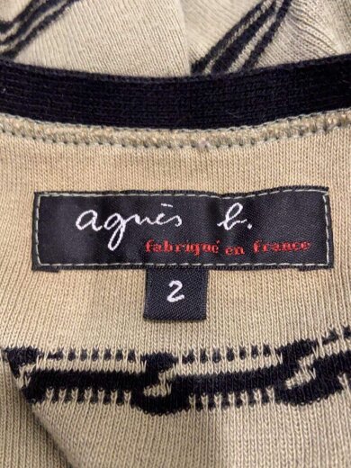 画像：agnes b.ニット・セーター(薄手)/2/コットン/GRN/ボーダー/9018jcc8//3