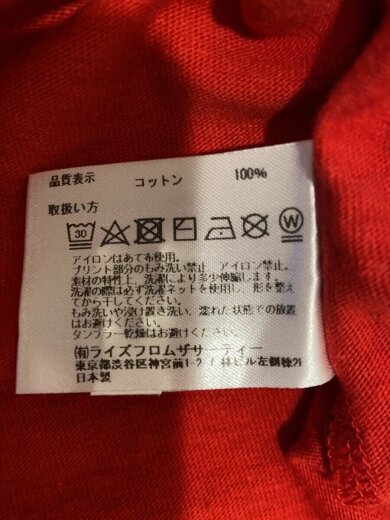 商品画像：Tシャツ/--/コットン/RED// 4