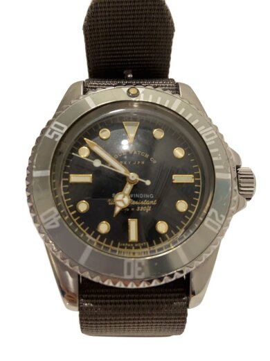 商品画像：自動巻腕時計/アナログ/ナイロン/BLK/GRY/GRY FAD/ベルト欠品// 1