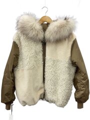 22AW リバーシブルミリタリージャケット/36/ポリエステル/